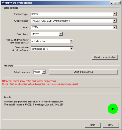 How To Update The Firmware Of A Technosoft Drive/motor [GB/CM ...