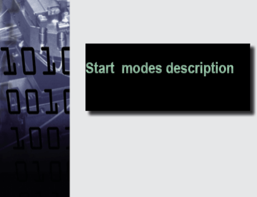 Start  modes description