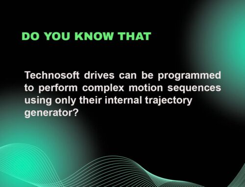 Technosoft drives can be programmed to perform complex motion sequences using only their internal trajectory generator