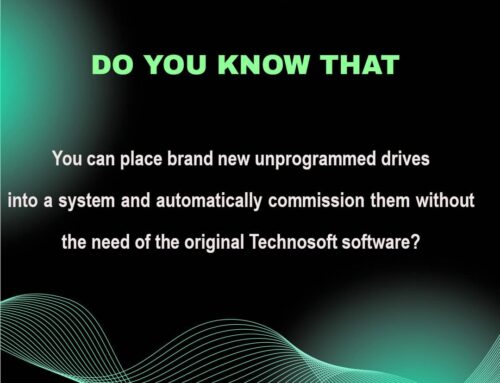 You can place brand new unprogrammed drives into a system and automatically commission them without the need of the original Technosoft software